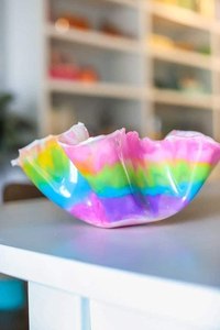 Handmade epoxy resin decorative fruit bowl glossy finish modern <b>kitchen</b> <b>table</b> centerpiece stylish gift item - Product Image 3