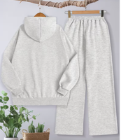 Ensemble de survêtement évasé personnalisé pour femme, taille haute, tenue de sport deux pièces, vêtements de fitness en Spandex/Coton avec bande latérale