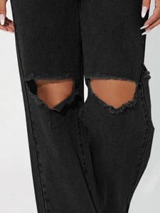 Nouveau Jean Tube Femme Tendance Automne Coupe Droite Décontractée en Denim - Product Image 4