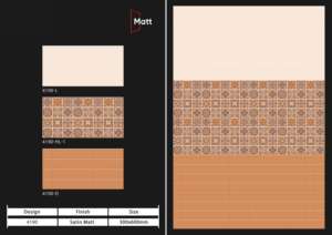 Azulejos de porcelana modernos con acabado mate de 300x600 mm, diseñados para mejorar la armonía interior con una estructura resistente y una estética discreta. - Product Image 5