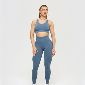 Ropa de Yoga para Mujer, Diseño de Cintura Media, Ajustada, Transpirable, de Secado Rápido, Tejida, para Gimnasio, Precio de Fábrica al Por Mayor 2026 - Product Image 4