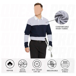 Camisa de Lona Personalizada para Hombre, Transpirable, Manga Corta, Estilo Casual de Negocios, para Golf, Servicio OEM, Patrón Personalizado, Logotipo Frontal - Product Image 2