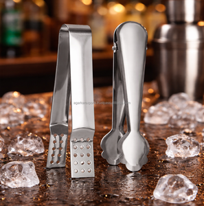 Pinces à glace en acier inoxydable, accessoires de bar haut de gamme, design élégant pour la maison, le bar, l'hôtel, les fêtes - Product Image 5