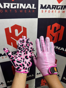 MARGINAL SPORTSWEAR Full Finger <b>Gloves</b> Pink Leopard Print Non-Slip Outdoor Women's Polyester <b>Gloves</b> All Seasons Football <b>Gloves</b> - Product Image 2