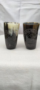 Cuerno Vikingo de Búfalo Pulido de Alta Calidad para Beber Cerveza, Forma Natural, Precio Bajo - Product Image 2