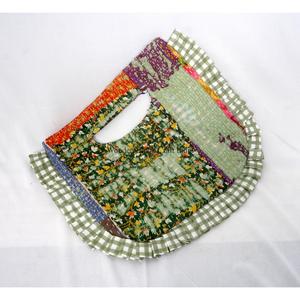 Luxury best Classic Cotton Kantha Messenger Bag Handcrafted Handmade Magnetic Closure Ruffles Landscape Pattern Wrist Handle - Product Image 4