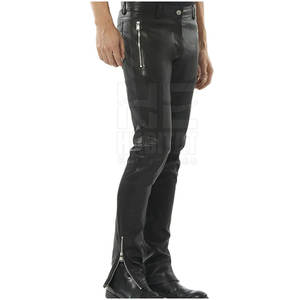 Pantalones de Cuero para Hombre de Último Diseño y Alta Calidad, Elegantes, Cómodos, Duraderos, Estilo de Cuero Genuino Suave - Product Image 3