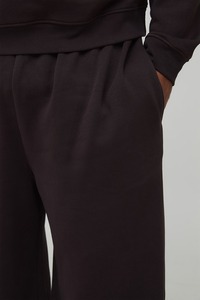 Pantalon de survêtement en coton noir pour homme, taille élastique, logo imprimé, décontracté, pour l'automne - Product Image 5