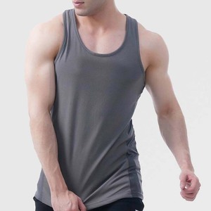 เสื้อกล้ามคอกลมทรงสปอร์ตสำหรับผู้ชาย ผ้ายืด/โพลีเอสเตอร์ ทรงหลวม แห้งเร็ว ระบายอากาศดี เหมาะสำหรับออกกำลังกายที่ยิม - Product Image 3