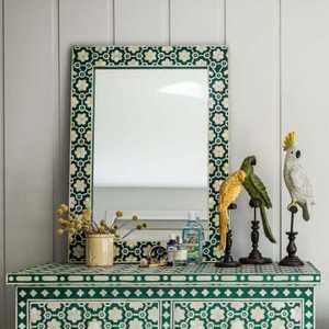 Cadre de miroir noir et blanc de qualité supérieure, design fabuleux, cadre de miroir en nacre pour la décoration intérieure - Product Image 3