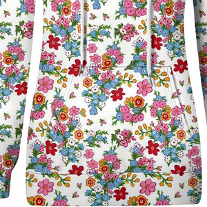 Vente en gros de sweats à capuche d'hiver à sublimation intégrale pour femmes, sweats à capuche personnalisés avec logo 3D sur le devant, 100% polyester - Product Image 6