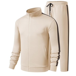 Heavyweight Fleece Men's Full <b>Zip</b> <b>Hooded</b> Jacket and Joggers Sweatpants Set Custom - Product Image 1