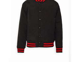 Veste universitaire en cuir de mouton surdimensionnée à imprimé personnalisé, veste boxy boutonnée style Letterman, veste d'hiver - Product Image 3