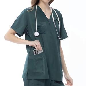 Conjunto de Uniforme Médico Barato para Enfermeras y Esteticistas: Blusa y Pantalón para Mujer y Hombre, Traje de Trabajo para Doctoras - Product Image 2