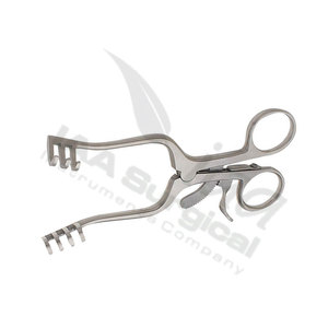 IAA SURGICAL INSTRUMENTS Rétracteur Cérébellaire Auto-Retenu Adson en Acier Inoxydable 4x4 à Pointes Aiguisées, Poignée Anneau, Manuel, CE - Product Image 3