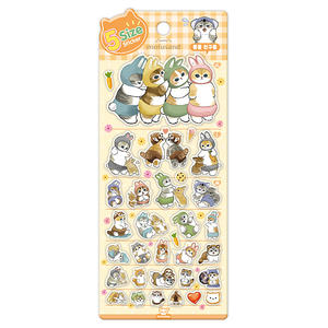 Mofusand - Hoja de pegatinas de gelatina de 5 tamaños, 5 tipos, calcomanías de PVC de personajes coreanos, DAP, pegatinas decorativas troqueladas de personajes coreanos para - Product Image 4