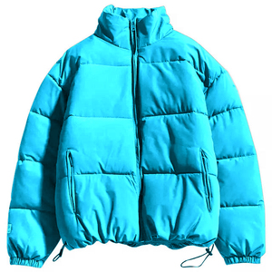 เสื้อแจ็คเก็ตสตรีทแวร์แบบหนา กันน้ำ ทรงโอเวอร์ไซส์ มีฮู้ด ซิป จีบ แต่งลาย ดีไซน์เนอร์ สำหรับขายส่ง รับผลิตตามแบบ - Product Image 4