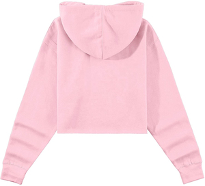 เสื้อฮู้ดครอปผู้หญิง ผ้าฟลีซ แขนยาว สีพื้น ระบายอากาศดี เหมาะสำหรับใส่ในฤดูใบไม้ร่วง ราคาส่งจากโรงงาน ราคาดีที่สุด - Product Image 3