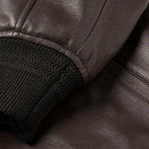 Nouvelle arrivée, veste en cuir pour homme, veste en cuir de moto de haute qualité, veste en cuir d'hiver pour homme - Product Image 4