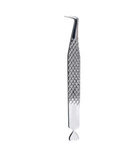 Pinzas de Acero Inoxidable Premium para Extensiones de Pestañas, Diseño de Corazón con Acabado Plateado - Product Image 4