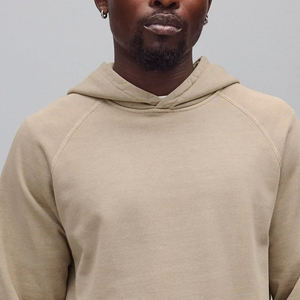 Sweat à capuche décontracté pour homme, coupe ample moderne, épaules tombantes, couleur unie pour un look stylé, matière douce avec logo personnalisé - Product Image 2