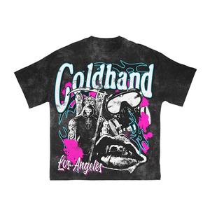 T-shirt d'été ample pour homme en coton épais 100 %, col rond, manches courtes avec impression DTG vibrante, tee-shirt streetwear personnalisé - Product Image 4