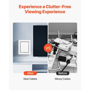 Kit Scatola di Gestione Cavi da Incasso a Parete da 17 Pollici, Contenitore Strutturato per Cavi e Accessori Multimediale con Accessori per la Gestione dei Cavi - Product Image 2