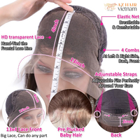 Prix de gros Vague Naturelle Fabricant Vietnamien SDD Fermeture Perruque Ventes de Noël Cheveux Raides Naturels Style