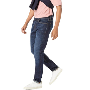 Customized New Trendy Denim for Men Vintage Blue Patches 3D High <b>Waist</b> Button Rivet Straight <b>Jeans</b> Spring - Product Image 1