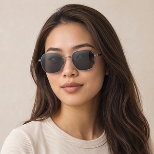 Lunettes de soleil unisexes carrées en métal à monture intégrale avec verres en résine anti-lumière bleue Lutein UV420 pour la lecture et le quotidien - Product Image 5