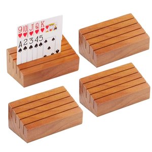 High Quality Wood Business Card Stand for Counter Tabletop Display Supplies Promotional <b>Pad</b> Card Holder Top Price - Product Image 6