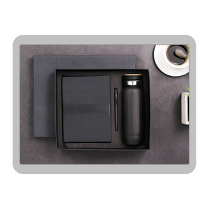 Set de Regalo Profesional de Oficina Personalizado: Libreta de Cuero PU, Bolígrafo, Botella de Agua de Viaje, Caja de Regalo con Color Personalizado - Product Image 1