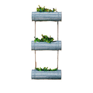 Juego de 3 macetas colgantes de metal galvanizado con cadenas, soportes de hierro para plantas de ventana, para decoración de jardín y hogar, interior y exterior - Product Image 6
