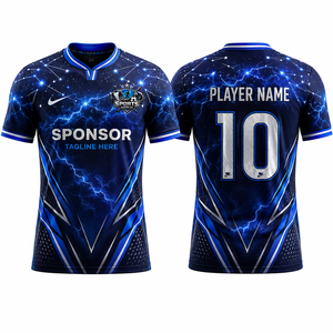 เสื้อฟุตบอลผู้ใหญ่คุณภาพพรีเมียม โพลีเอสเตอร์ขั้นสูง ระบายความชื้นได้ดี น้ำหนักเบา ระบายอากาศได้ดี พร้อมสำหรับการแข่งขัน สวมใส่สบาย - Product Image 1