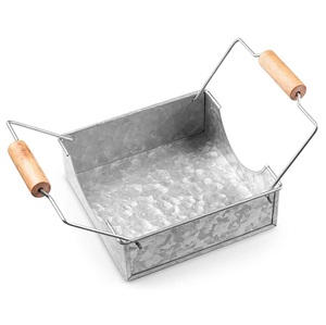 Hot Selling Galvanized Custom Design Metal Iron Tissue Holder Stand Table Decorative Napkin Holder or Tissue Holder - Product Image 2