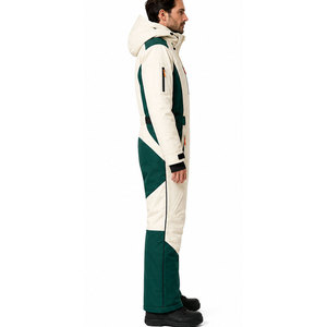 Traje de esquí personalizado de una pieza para hombre, impermeable, aislado, para snowboard, ropa de esquí para deportes de invierno, a prueba de viento, para la nieve. - Product Image 6