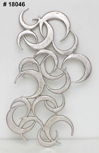 Unique Contemporary Metal <b>Leaf</b> <b>Wall</b> Art Tree Sculpture Lightweight <b>Wall</b> Hanging <b>Decor</b> - Product Image 3