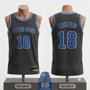 Maillot de basketball personnalisé 18 en mesh sublimé, débardeur unisexe adulte respirant, uniforme de sport avec impression avant et arrière - Product Image 1