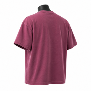 Camiseta de Jersey Lisa de Corte Regular con Lavado Vintage Personalizado |   Ropa Urbana para Hombre, 100% Algodón, Secado Rápido, Ecológica, OEM ODM - Product Image 5