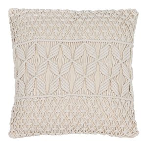 Decorative Handmade <b>Knitted</b> Cushion Macrame Pillow Cover Decorative Pillow Macrame Cover Home From Indian Supplier By ITHL - Product Image 4