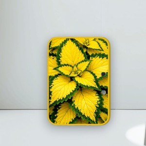 Nouvelle Tendance : Tuile Rectangulaire en Acrylique Plastique à Motif Feuille Jaune pour Extensions de Cils, Forme en U, Écologique, Logo Personnalisé, Fleur, Cœur - Product Image 1