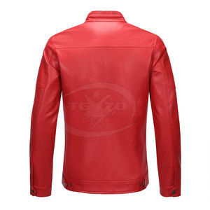 Oem Service <b>Men</b> <b>Leather</b> <b>Jackets</b> Latest Design Winter Front Logo Customized Colors & Sizes High Quality Breathable Low MOQ - Product Image 3
