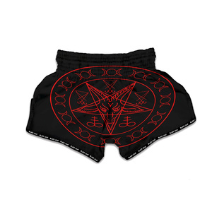 Shorts de combat Muay Thai pour adultes avec logo personnalisé sur le devant, haute qualité, 100% polyester, séchage rapide, vente en gros d'usine - Product Image 2