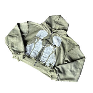 Sudadera con capucha rosa para hombre con estampado de letras blancas y bordes deshilachados, manga regular, disponible en tres colores. - Product Image 3