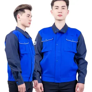 Tùy chỉnh thiết kế đồng phục Áo khoác làm việc quần áo kỹ sư xây dựng cho nam giới Coverall bảo hộ lao động hàng hóa Quần Sao Mai fmf sản xuất