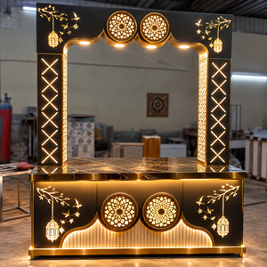 Mostrador de Buffet HexaLume Grand de Zyvarelle King International, Clásico, Moderno, Elegante, de Acero Inoxidable, de Lujo, para Exteriores - Product Image 2