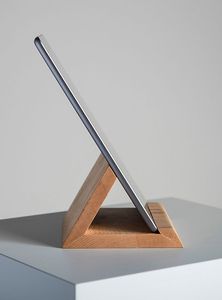 Eco Friendly Wooden <b>Phone</b> Holder <b>Stand</b> Natural Wood Desktop <b>Mobile</b> <b>Stand</b> for Smartphone Video Watching and Charging - Product Image 2