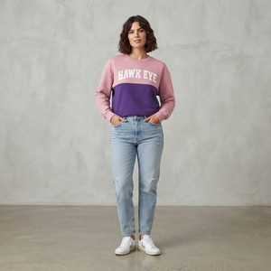 HAWK EYE SPORTS Conjunto de Sudadera y Pantalones de Algodón 100% para Mujer, Estilo Urbano, con Capucha, Hombros Caídos, Transpirable, 360g, Otoño/Invierno - Product Image 1