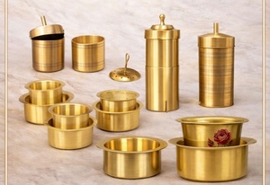 Premium Gold Plated <b>Mug</b> Set with Lid in Floral <b>Box</b> Gift for Adults Vintage Style Metal Drinkware - Product Image 2