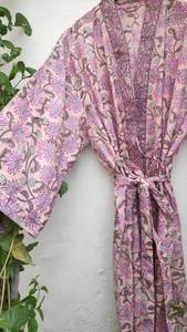 2025 nouveau produit main cravate teinture Kimono veste vacances Boho coupe ample veste vêtements de plage couvrir vacances d'été femmes Kimono Robe - Product Image 5